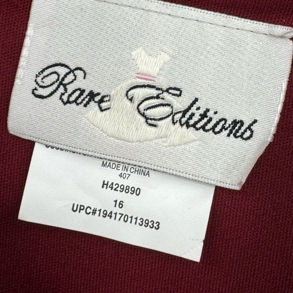 Rare Editions Big Girl Hacchi Cowl Neck Skater Dress Size 16 NWT - Picture 8 of 9